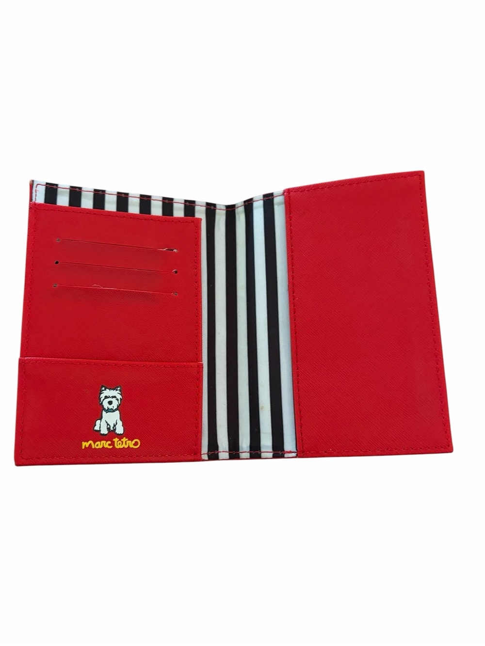 Marc Tetro ❤️ My Westie Red‎ Card Wallet Passport - Picture 2 of 3